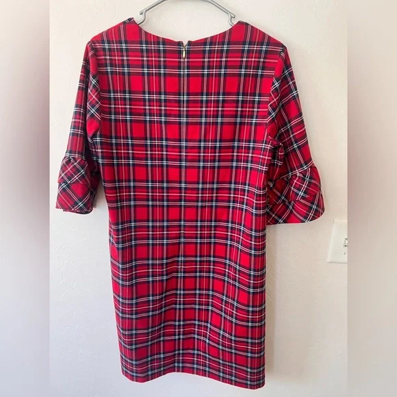 Draper James Checkered Ruffle Sleeve Dress - Picture 3 of 4